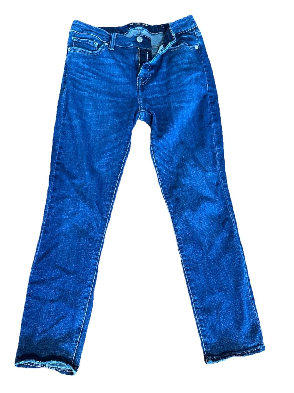 Lucky Brand Womens Dark Wash Blue Jeans Lolita Skinny Leg Size 4 /27 Ankle